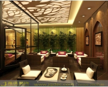 偏日式的小型会所